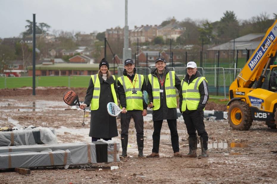 Padel is coming to Taunton as Smash Padel courts begin to take shape